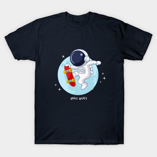 Space Skate T-Shirt by KOMPLO